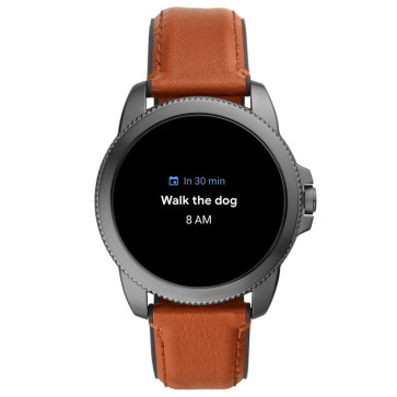 Uhrenarmband Fossil FTW4055 Leder Braun 22mm